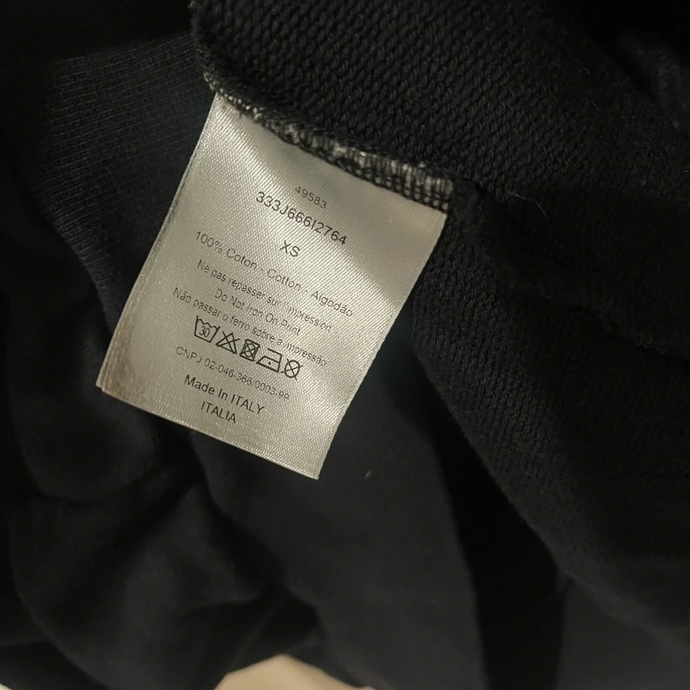 Dior Classic Logo Black Crewneck Sweater - Picture 3 of 4